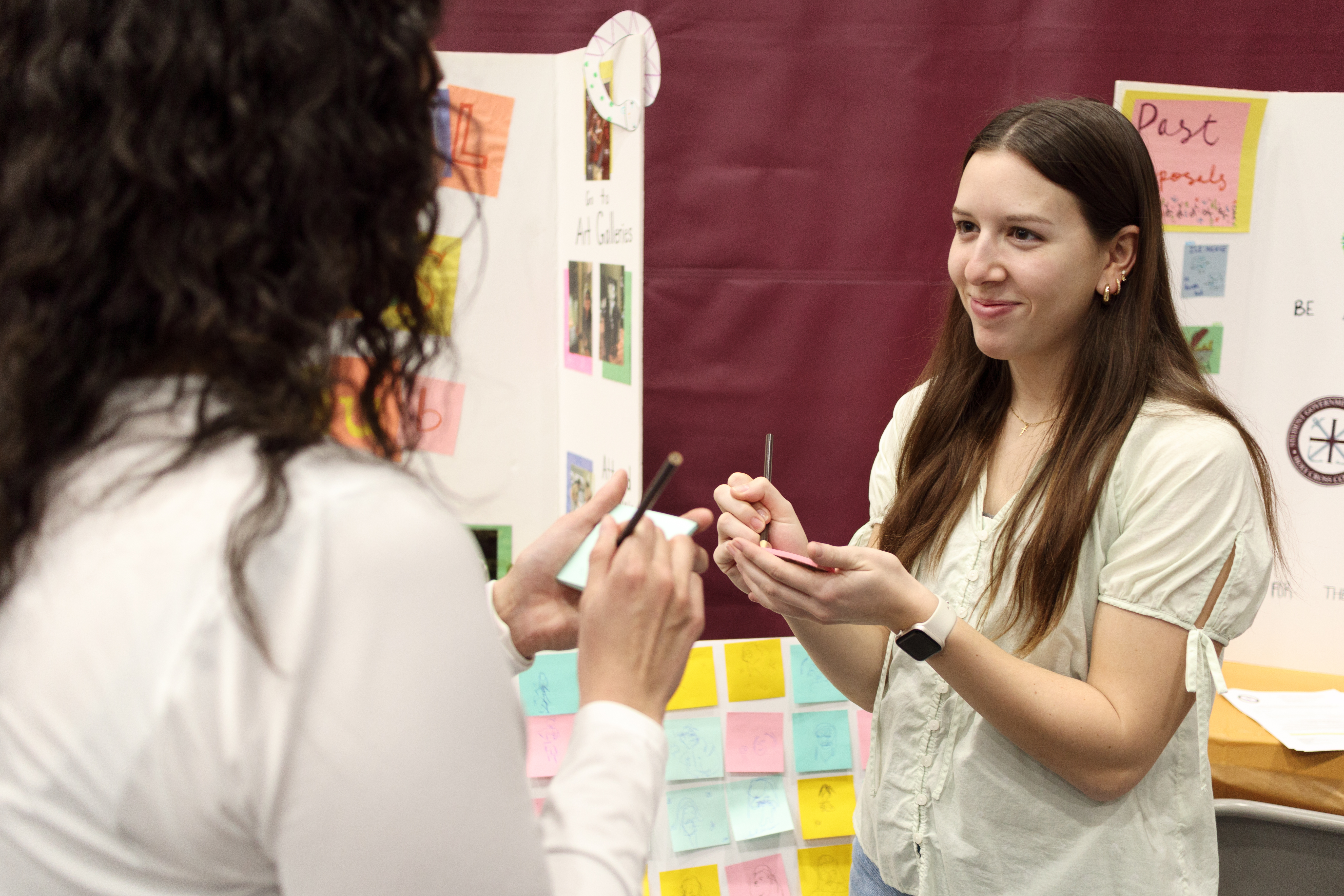 Students at a Wellness Fair activity